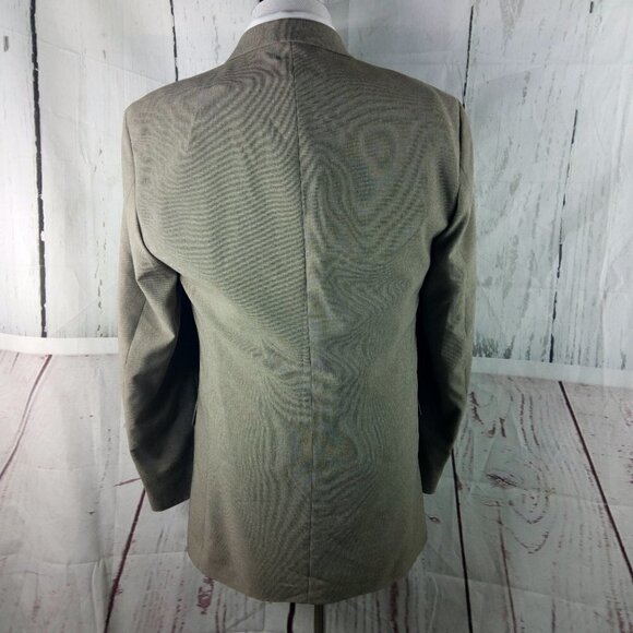 J Ferrar 40L 3 Button Light Brown Birdseye Suit Blazer - Picture 6 of 11